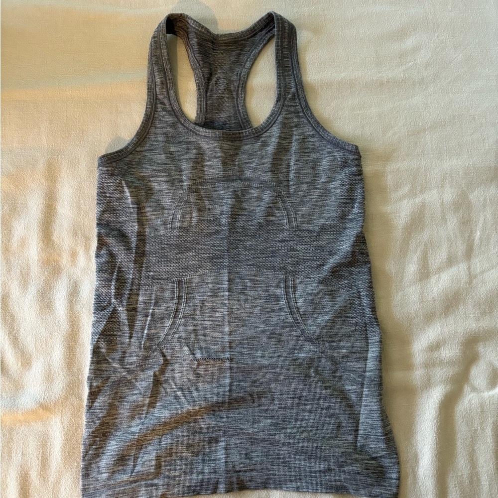 Gray lululemon tank top